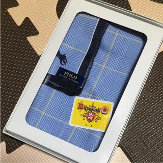 ポロラルフローレン(POLO RALPH LAUREN)の箱付き ラルフローレン メンズハンカチ(ハンカチ/ポケットチーフ)