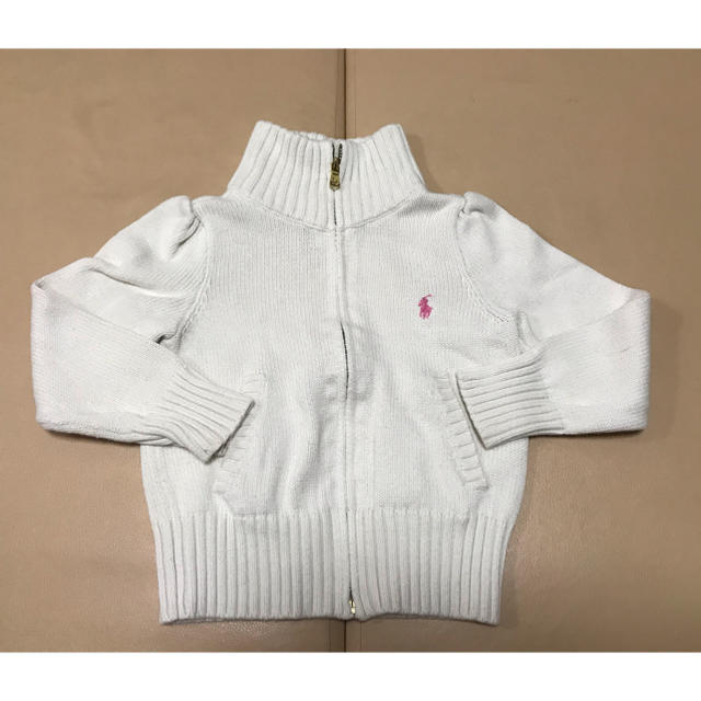 Ralph Lauren(ラルフローレン)のラルフローレン ジップセーター サイズ100  キッズ/ベビー/マタニティのキッズ服女の子用(90cm~)(ニット)の商品写真