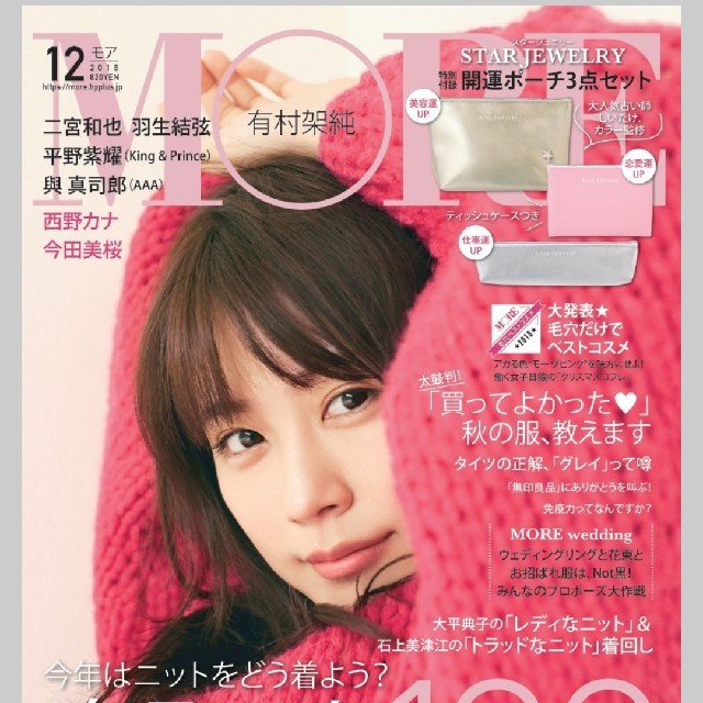 宝島社(タカラジマシャ)のMORE 最新号 付録なし 本誌のみ エンタメ/ホビーの雑誌(ファッション)の商品写真