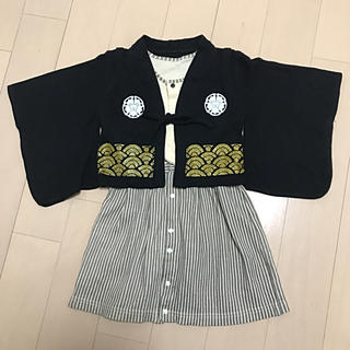 ベビー 紋付袴カバーオール 80(和服/着物)