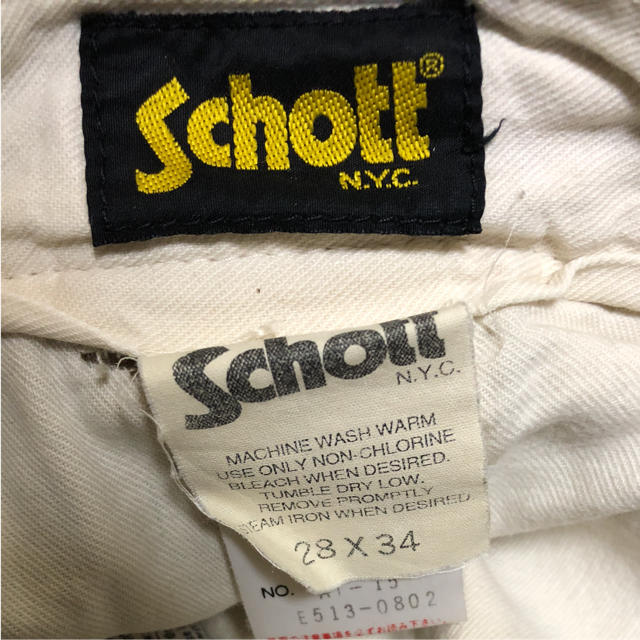 schott(ショット)の古着 ショット Schott ワークパンツ カーゴパンツ ベージュ メンズのパンツ(ワークパンツ/カーゴパンツ)の商品写真