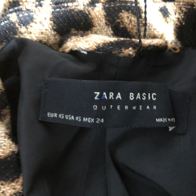ZARA(ザラ)の再お値下げしました‼️ZARA ザラ 豹柄ショートライダースジャケットXS レディースのジャケット/アウター(ライダースジャケット)の商品写真