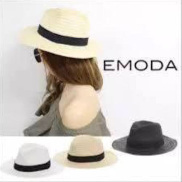 EMODA(エモダ)の早い者勝ち‼️新品‼️ EMODA 麦わら帽子 レディースの帽子(麦わら帽子/ストローハット)の商品写真