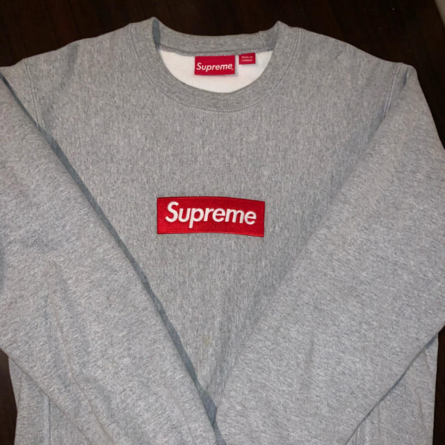 2015fw supreme box logo crewneck サイズL