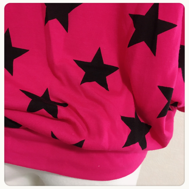 ドルマンTシャツ LサイズOKの通販 by 163's shop｜ラクマ スター柄 ピンク カットソー 得価超激得