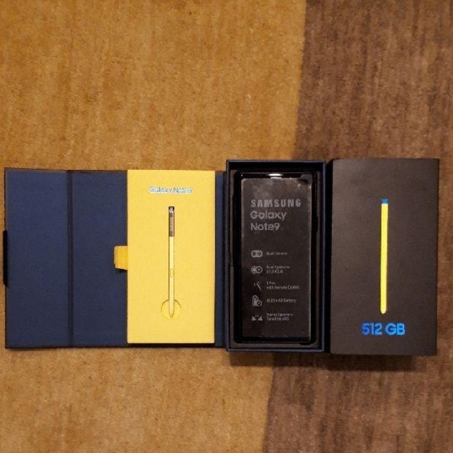 galaxxxy(ギャラクシー)のGalaxy note9 新品　未使用　512GB‼️ スマホ/家電/カメラのスマートフォン/携帯電話(スマートフォン本体)の商品写真