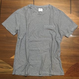 コーエン(coen)の【新品未使用】コーエン 麻混ボーダーTシャツ  Sサイズ(Tシャツ/カットソー(半袖/袖なし))