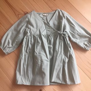 ザラキッズ(ZARA KIDS)のカシュクールブラウス ハンドメイド 90サイズ(ブラウス)