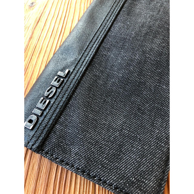 DIESEL(ディーゼル)のお値下げ！！！美品☺︎DIESELブラックデニム長財布☆ メンズのファッション小物(長財布)の商品写真