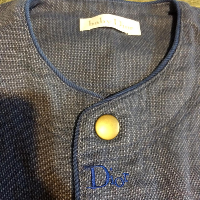 baby Dior(ベビーディオール)の美品★babyDiorデニムカーディガンジャケット★キッズ95★ キッズ/ベビー/マタニティのキッズ服男の子用(90cm~)(ジャケット/上着)の商品写真