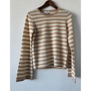 バーニーズニューヨーク(BARNEYS NEW YORK)の(未使用) バーニーズニューヨーク カシミヤ100% ボーダーニット(ニット/セーター)