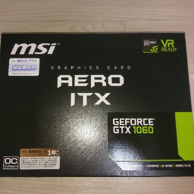 MSI GTX 1060 6GB ITX　保証ありPCパーツ