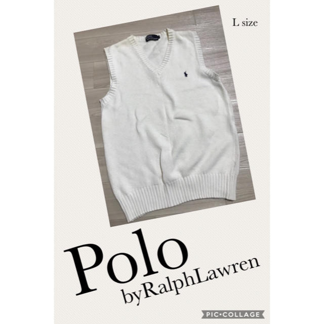 POLO RALPH LAUREN(ポロラルフローレン)の☆再値下げ☆ポロ・ラルフローレン ベストホワイト メンズのトップス(ベスト)の商品写真