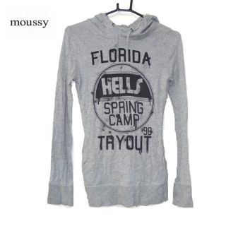 マウジー(moussy)のお値下げ未使用♥moussy マウジー フード付きロングTシャツ パーカー(パーカー)