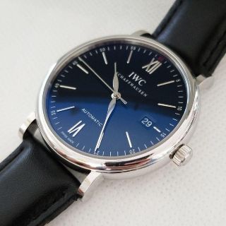 インターナショナルウォッチカンパニー(IWC)のIWC ポートフィノ黒ブラック40★IW356502 内外箱 説明書おまけベルト(腕時計(アナログ))