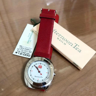 アフタヌーンティー(AfternoonTea)の未使用★アフターヌーンティー 腕時計 可愛い赤ベルト(腕時計)