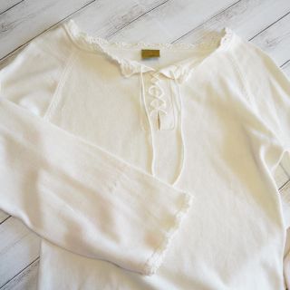 フラワー(flower)の専用【used】白カットソー(カットソー(長袖/七分))