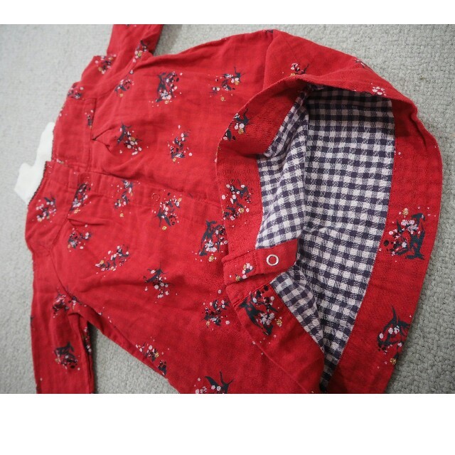 PETIT BATEAU(プチバトー)のプチバトー 花柄ワンピース キッズ/ベビー/マタニティのベビー服(~85cm)(ワンピース)の商品写真