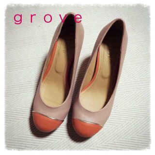 グローブ(grove)のgrove 配色 パンプス(ハイヒール/パンプス)