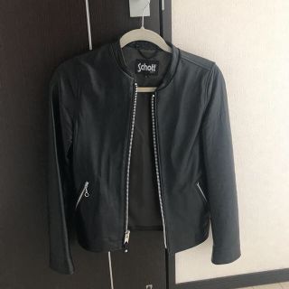 ショット(schott)のSchott 別注シープレザーシングルライダース xs(ライダースジャケット)