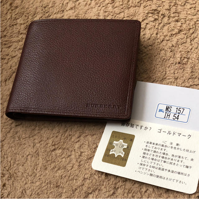 なー さん専用【新品未使用】バーバリー Burberry 二つ折り財布-