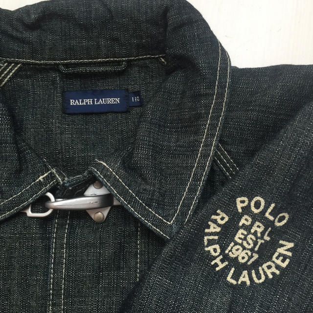 Ralph Lauren(ラルフローレン)のラルフローレン 110 kids キッズ デニム ファイアーマン ジャケット キッズ/ベビー/マタニティのキッズ服男の子用(90cm~)(ジャケット/上着)の商品写真