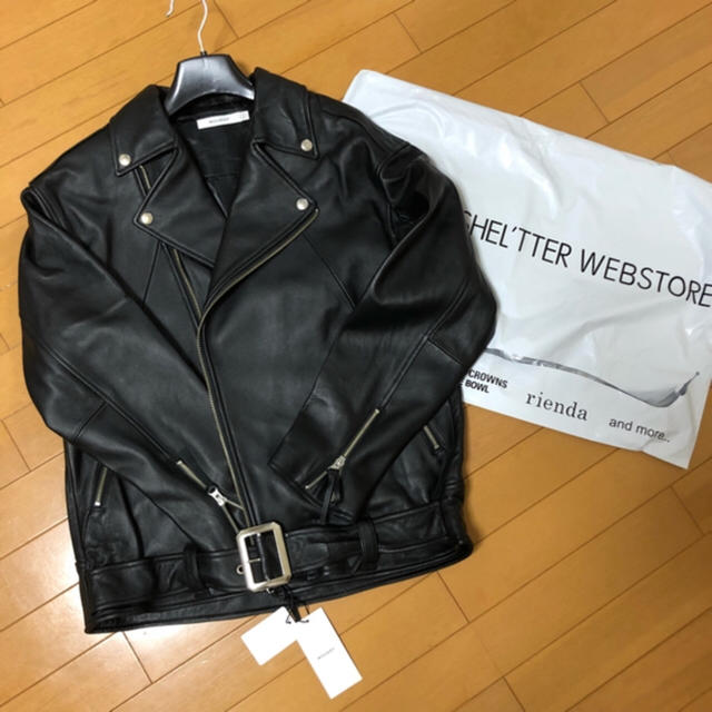 moussy(マウジー)の今期 オーバーサイズ ライダース  レディースのジャケット/アウター(ライダースジャケット)の商品写真