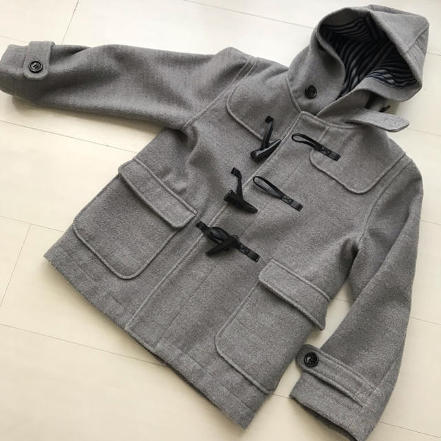 GLOBAL WORK(グローバルワーク)のグローバルワーク キッズ kids ダッフルコート グレー L 110 120 キッズ/ベビー/マタニティのキッズ服男の子用(90cm~)(コート)の商品写真