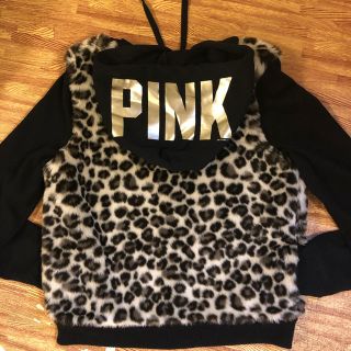 ヴィクトリアズシークレット(Victoria's Secret)のヴィクトリアシークレット  PINK ピンク パーカー ヒョウ柄 レオパード(パーカー)