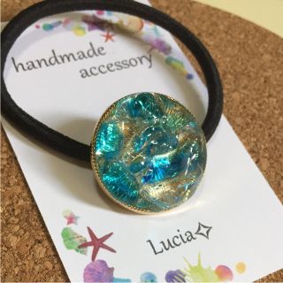 130】琉球ガラス ヘアゴムの通販 by HandmadeAccessory✧Lucia|ラクマ