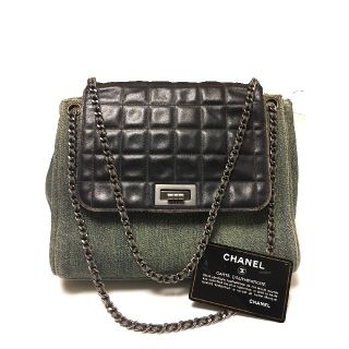 シャネル(CHANEL)の✾SALE✾ CHANEL チョコバー デニム×レザー ショルダーバッグ(ショルダーバッグ)