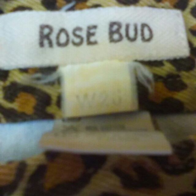 ROSE BUD(ローズバッド)のローズバッドヒョウ柄デニム レディースのパンツ(デニム/ジーンズ)の商品写真