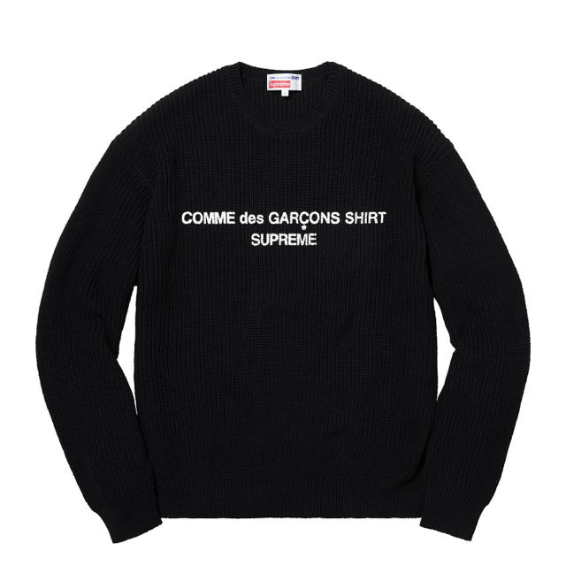 Supreme - 岩ちゃん着用 Supreme comme des garcons セーター 黒 Supreme - 岩ちゃん着用 Supreme comme des garcons セーター 黒