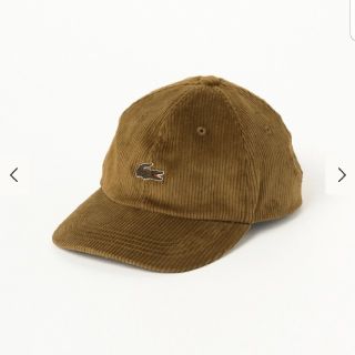 ビームス(BEAMS)のBEAMS×LACOSTE 別注コーデュロイキャップ(キャップ)