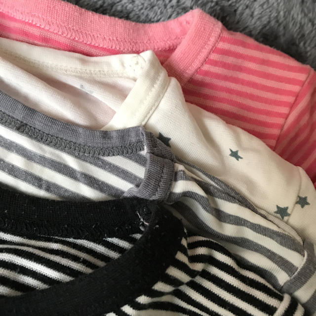 長袖 95 シャツ 4枚セット キッズ/ベビー/マタニティのキッズ服女の子用(90cm~)(下着)の商品写真