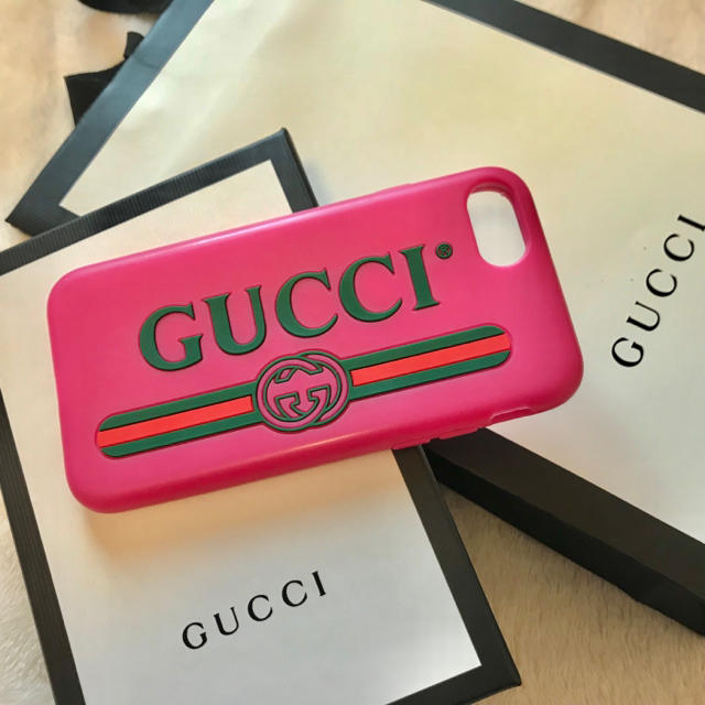 Gucci(グッチ)のGUCCI iPhoneケース 7 8 スマホ/家電/カメラのスマホアクセサリー(iPhoneケース)の商品写真