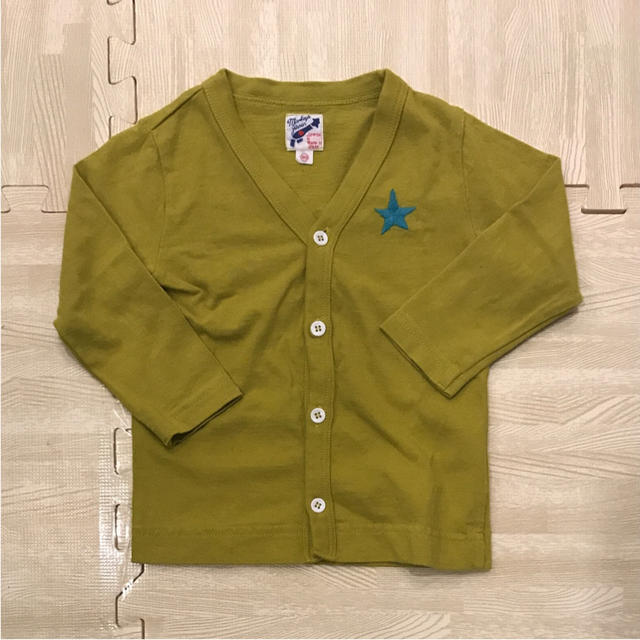 MARKEY'S(マーキーズ)のマーキーズ  コットンカーディガン マスタード色 90 キッズ/ベビー/マタニティのキッズ服女の子用(90cm~)(カーディガン)の商品写真