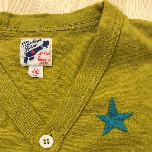 MARKEY'S(マーキーズ)のマーキーズ  コットンカーディガン マスタード色 90 キッズ/ベビー/マタニティのキッズ服女の子用(90cm~)(カーディガン)の商品写真