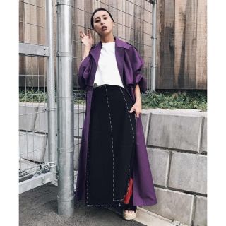 Ameri VINTAGE(トレンチコート ・ パープル/紫色系)のフリマ Ameri VINTAGE(トレンチコート ・ パープル/紫色系)のフリマ