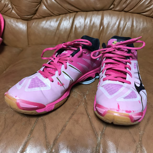 MIZUNO - バレーボール シューズ ミズノ ピンク 24.0cmの通販 by MIZUNO - バレーボール シューズ ミズノ ピンク 24.0cmの通販 by