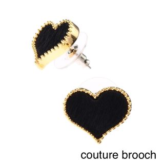 クチュールブローチ(Couture Brooch)の今季【新品】クチュールブローチ 毛皮 ハート ピアス(ピアス)