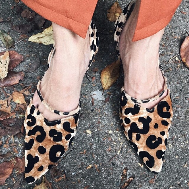 Ameri VINTAGE(アメリヴィンテージ)のアメリヴィンテージ FLOCKY LEOPARD PUMPS ☆ レディースの靴/シューズ(ハイヒール/パンプス)の商品写真