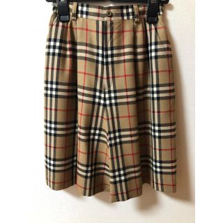 バーバリー(BURBERRY)のバーバリー キュロットスカート  チェック 新品未使用(キュロット)