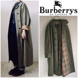 バーバリー(BURBERRY)の英国製ビンテージ バーバリー 裏ノバチェック バルマカーンコート(ロングコート)