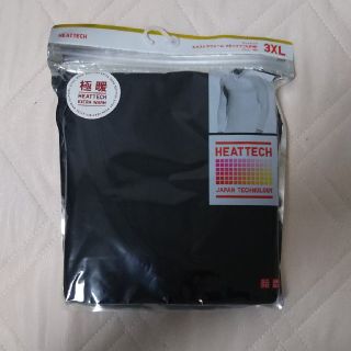 ユニクロ(UNIQLO)のユニクロ 極暖ヒートテック Tシャツ 黒 3XL(Tシャツ/カットソー(七分/長袖))