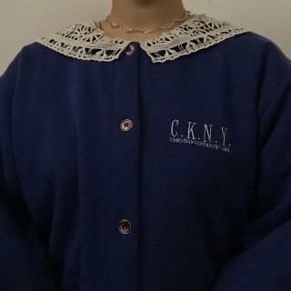 ロキエ(Lochie)のvintage blue cardigan(カーディガン)