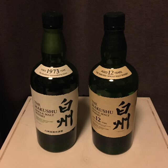 サントリー(サントリー)の白州NV 白州12年 山崎12年 響17年 マッカラン12年 18年 空き瓶  インテリア/住まい/日用品の日用品/生活雑貨/旅行(日用品/生活雑貨)の商品写真