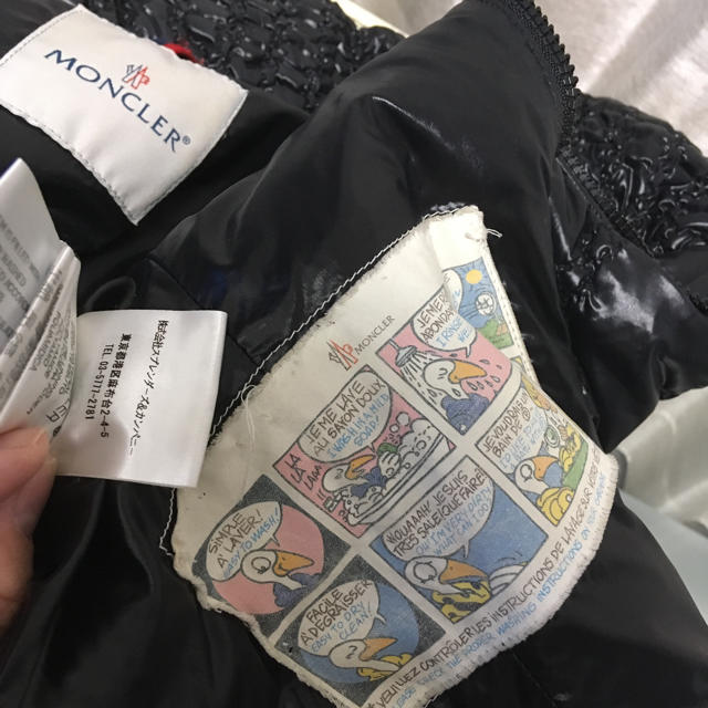 国内正規品】MONCLER ◇黒 ダウン 希少サイズ 00 ロゴ ワッペン 国内正規品】MONCLER ◇黒 ダウン 希少サイズ 00 ロゴ ワッペン