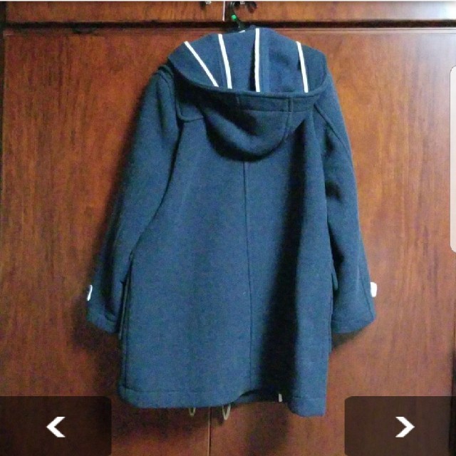 SM2(サマンサモスモス)の紺色　ダッフルコート レディースのジャケット/アウター(ダッフルコート)の商品写真