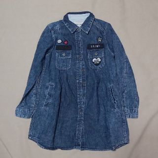 エフオーキッズ(F.O.KIDS)のリンゴ様専用☆美品[ブーミィルーミィ]130cm/デニムシャツ/ワンピース(ワンピース)